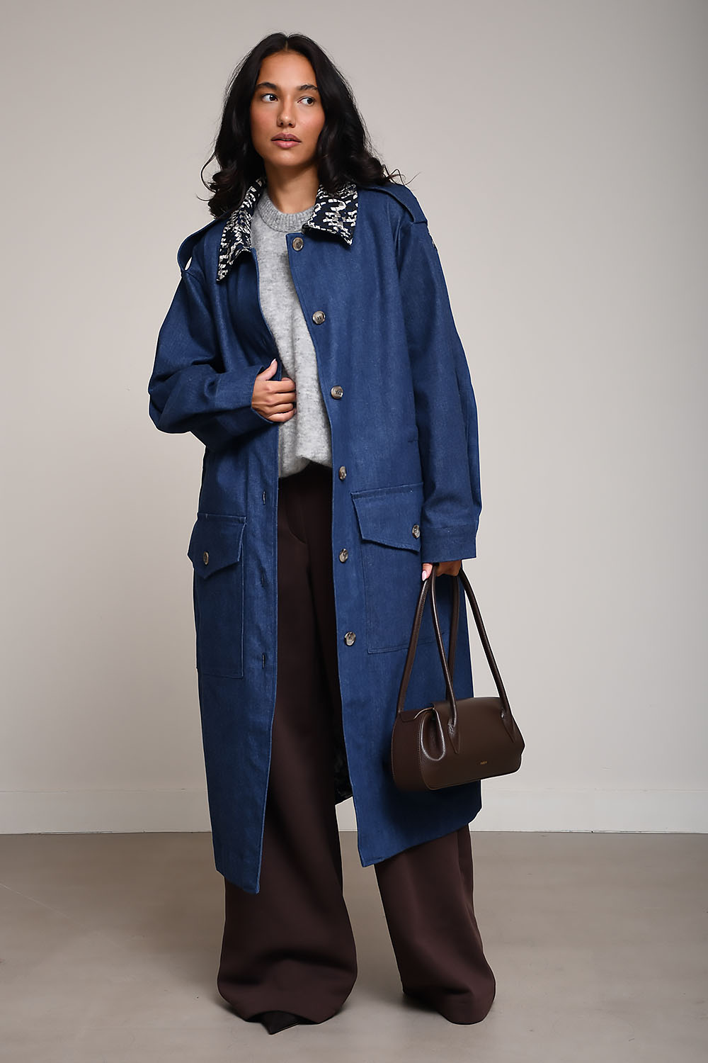 AVDW - Duo denim trenchcoat
