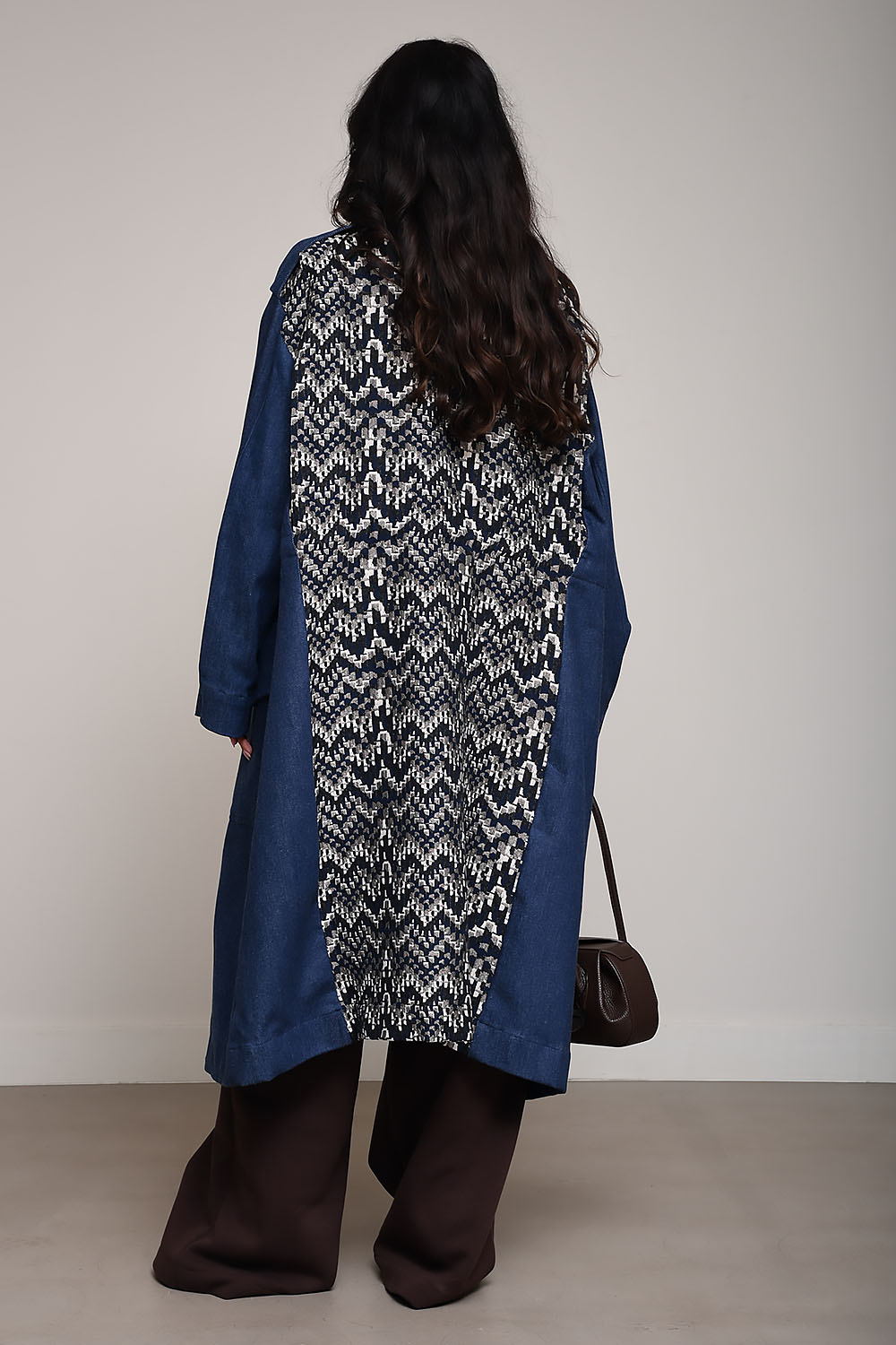 Duo denim trenchcoat