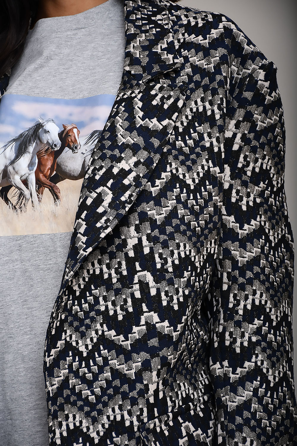 Monta printed blazer