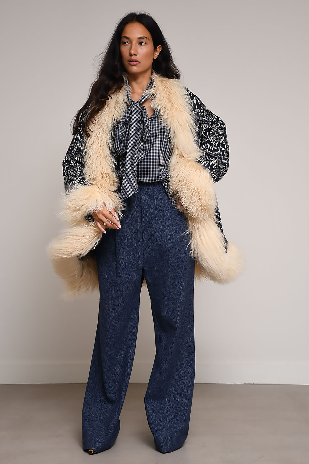 AVDW - Monta mongolian fur long coat