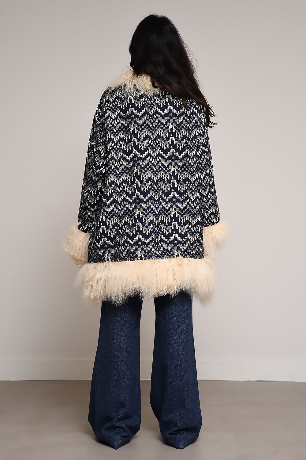 Monta mongolian fur long coat