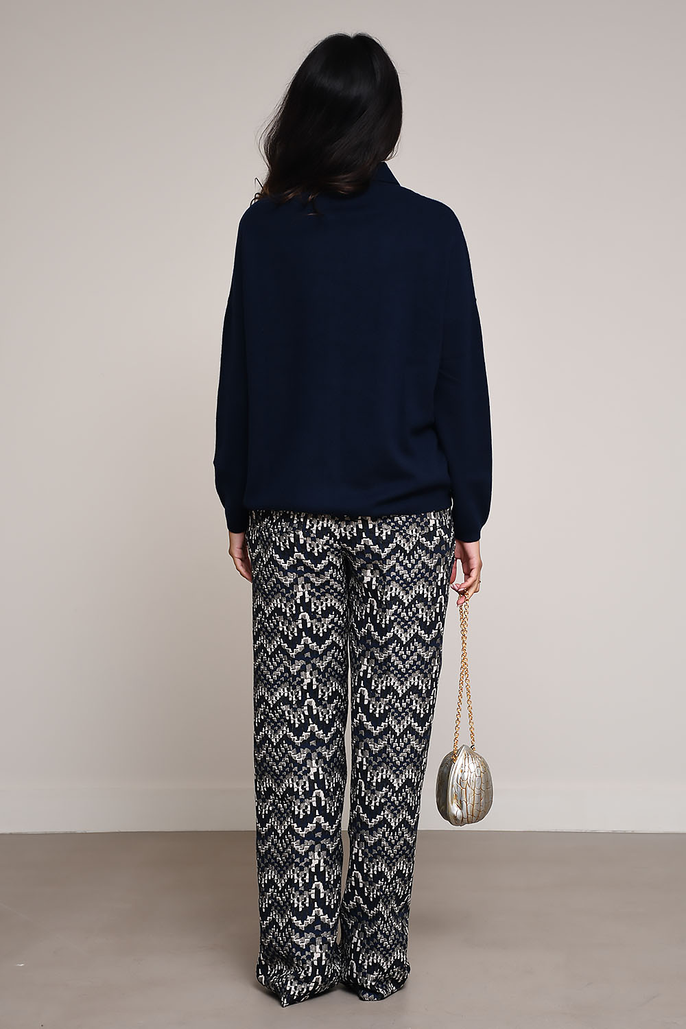 Monta fitted printed pantalon