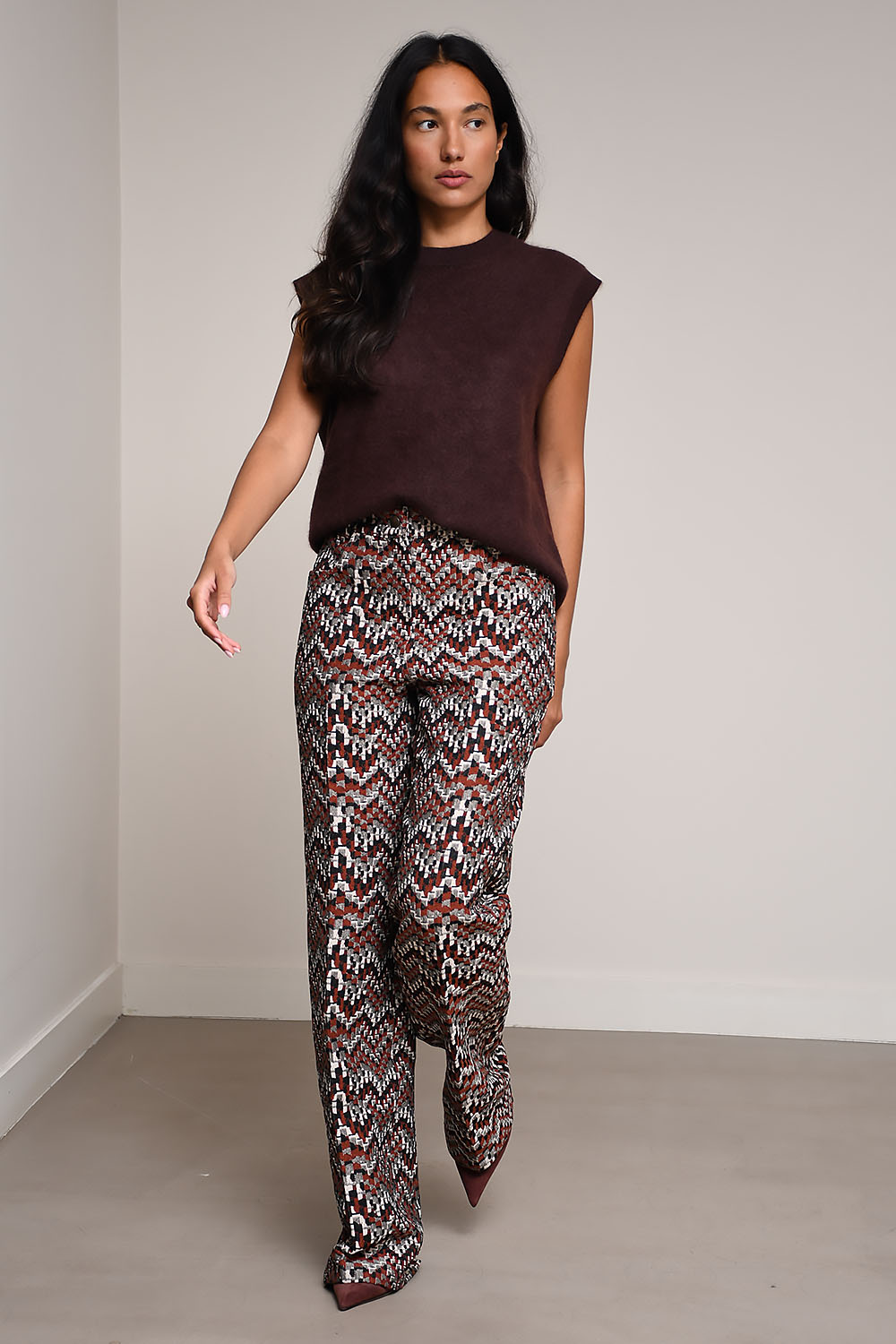 AVDW - Monta fitted printed pantalon