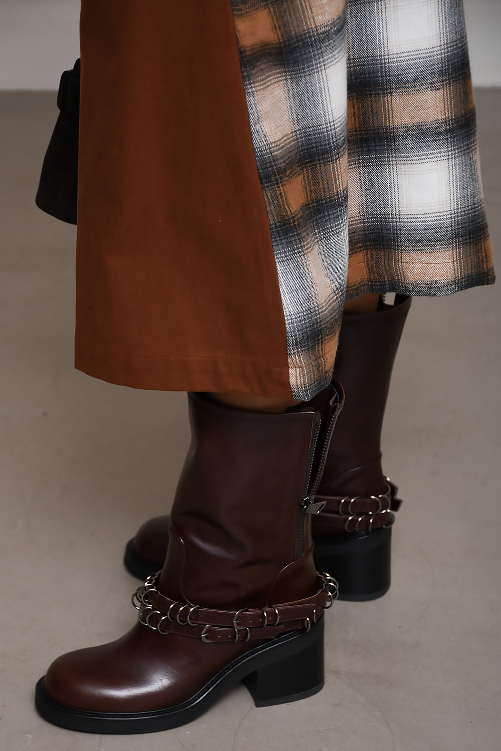 Dennis duo brick midi skirt