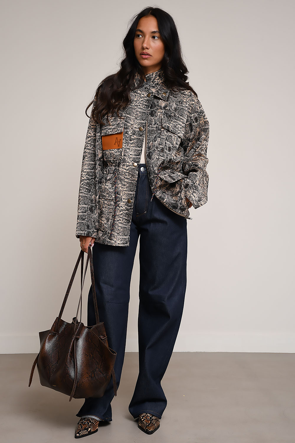 AVDW - Snake printed parka