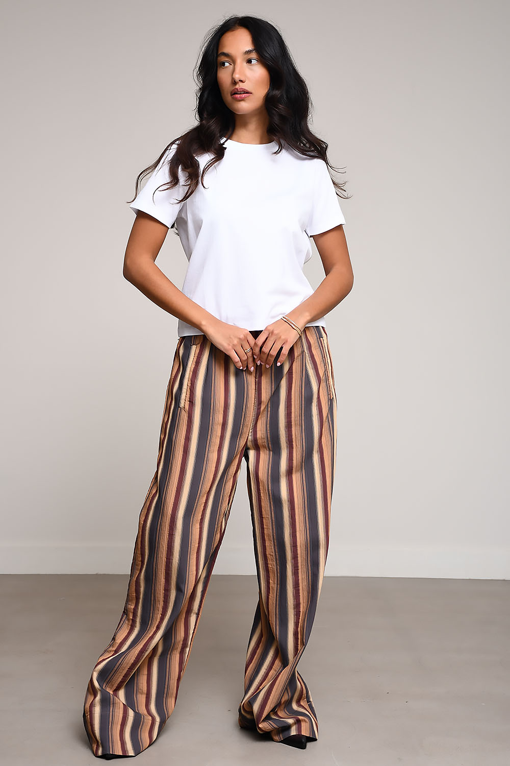 AVDW - Stripy viscose pantalon