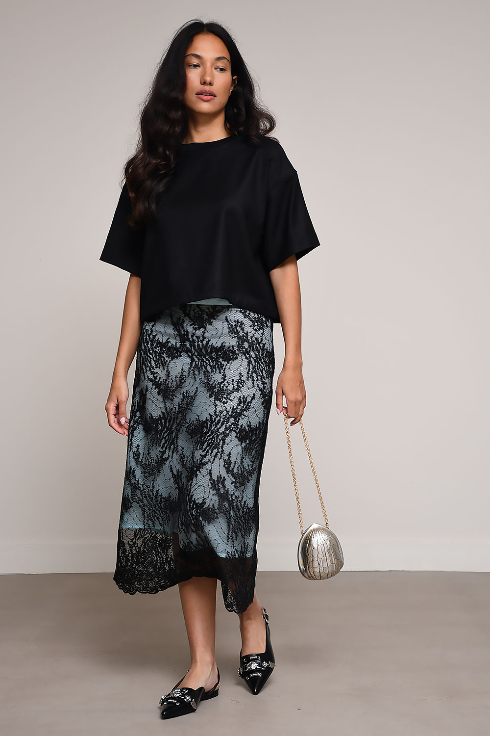 AVDW - Georgia embroiderd midi skirt