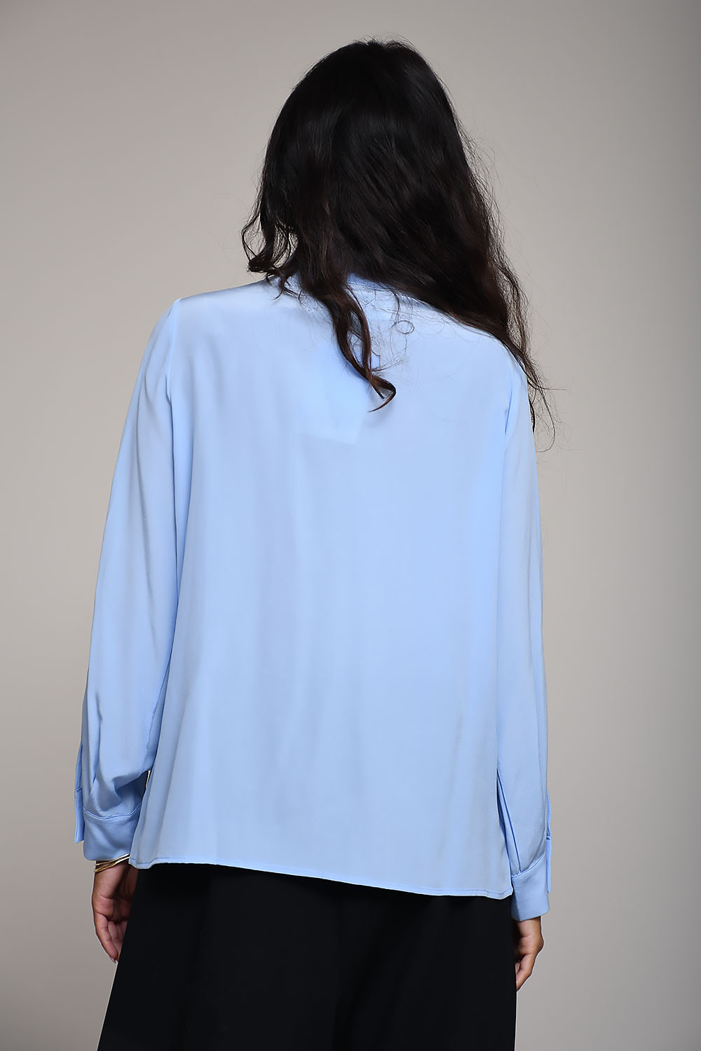 Ruffy silk shirt