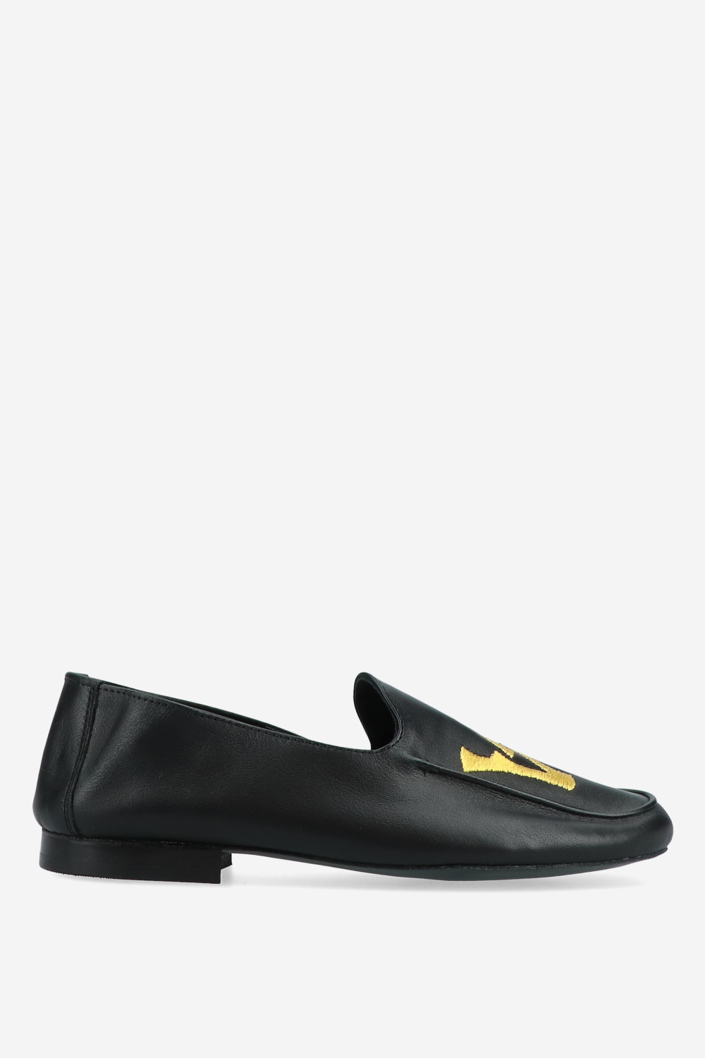 AVDW - Logo embroidered leather loafers