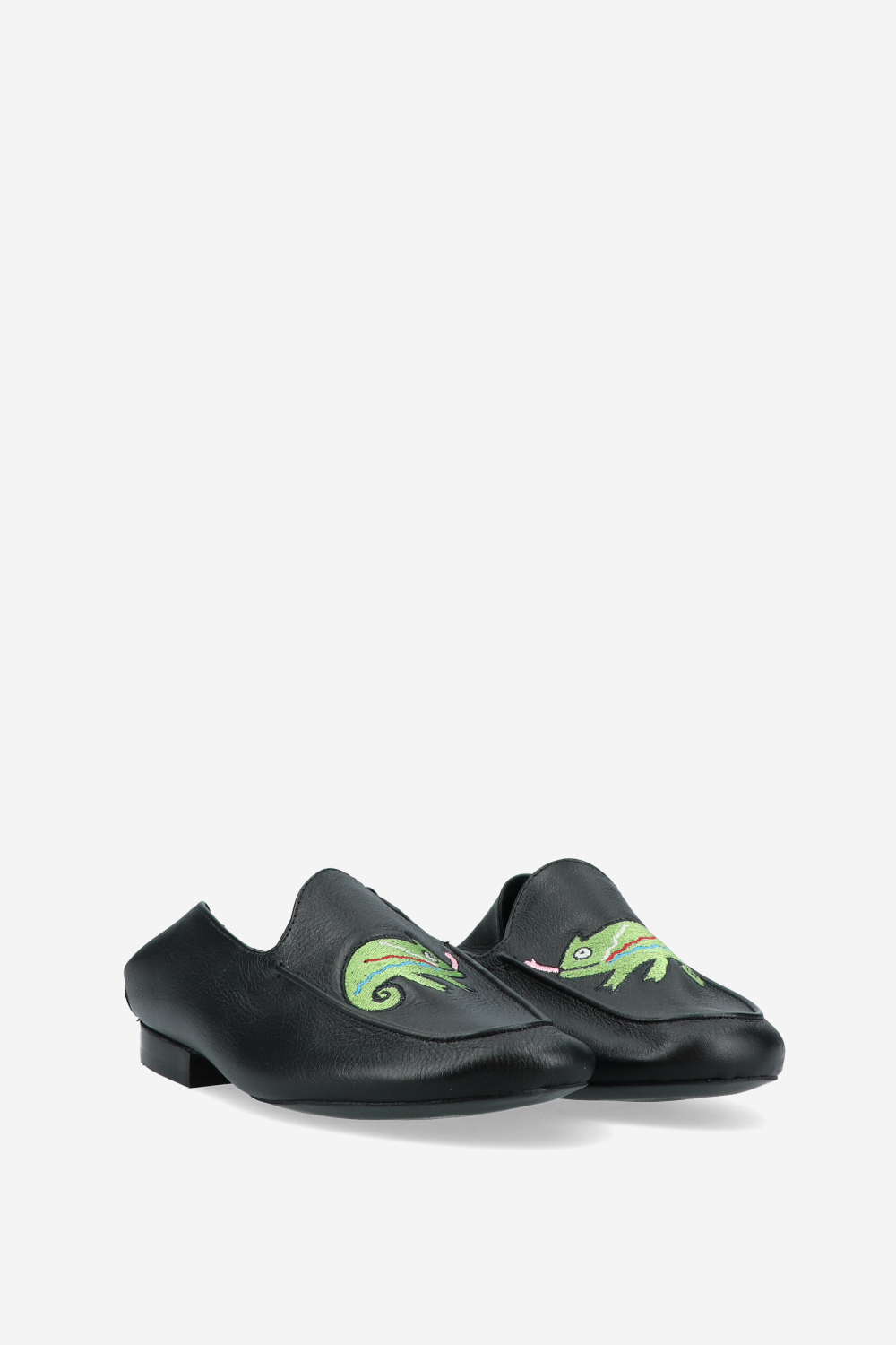 Gekko embroidered leather loafers