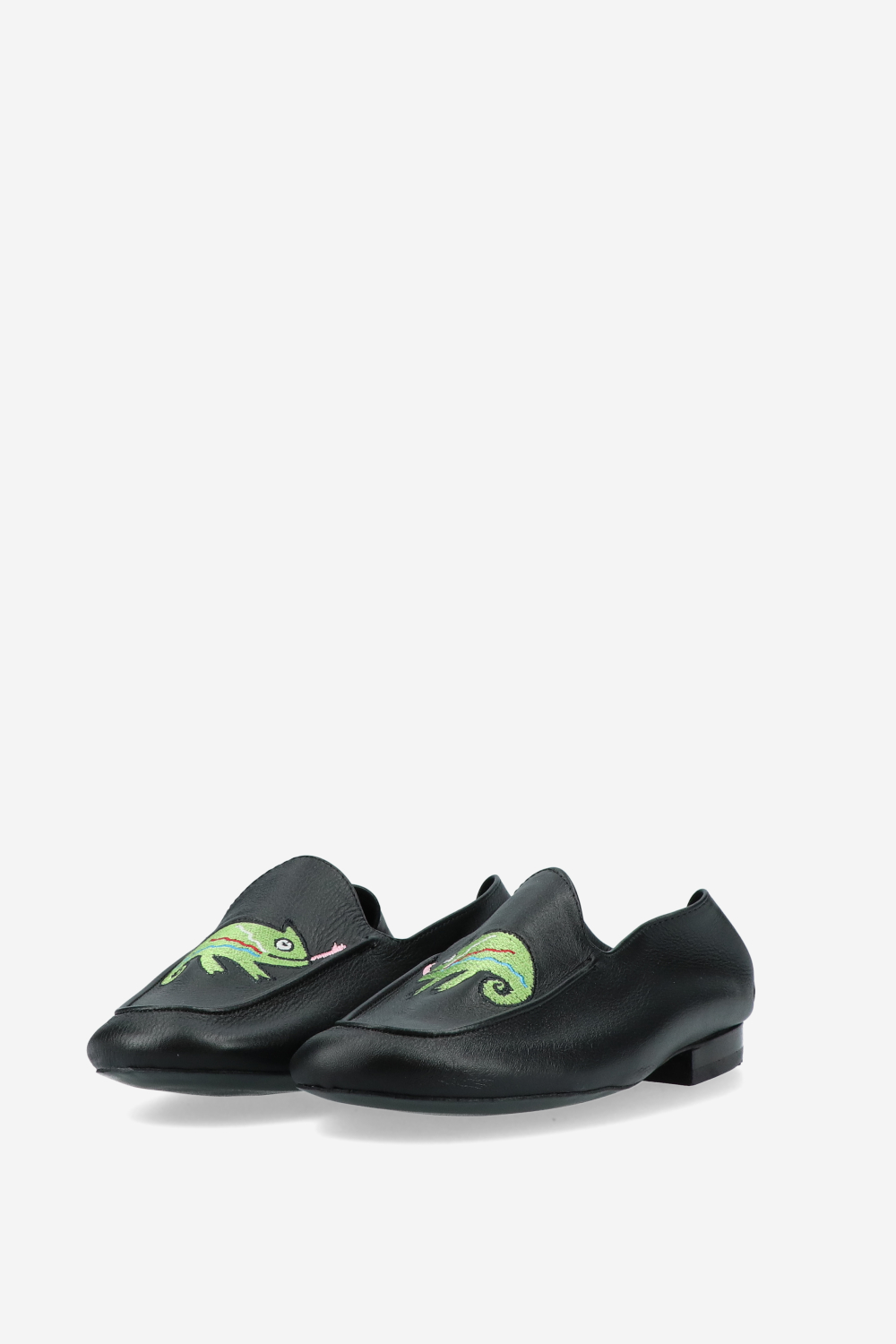 Gekko embroidered leather loafers