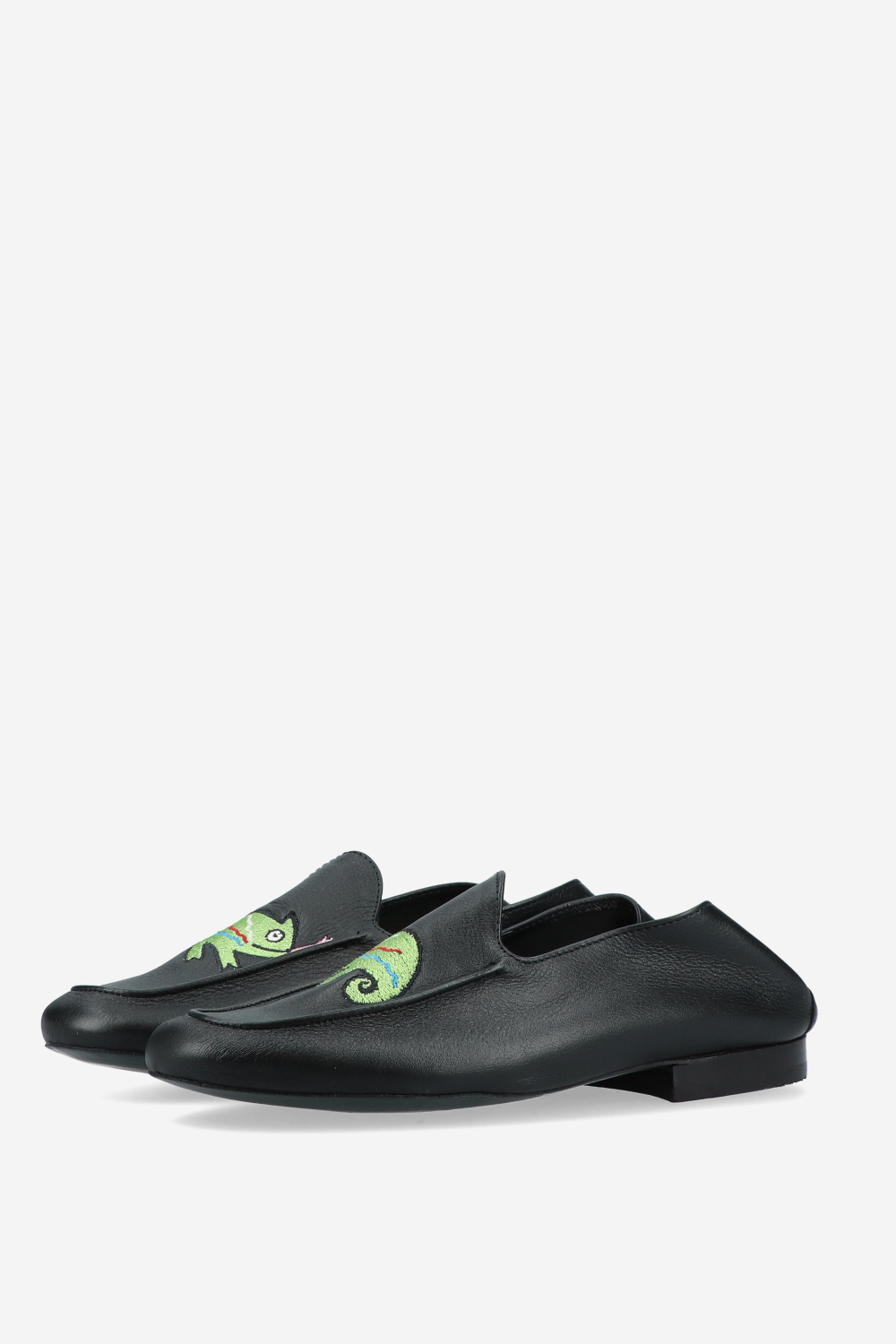 Gekko embroidered leather loafers