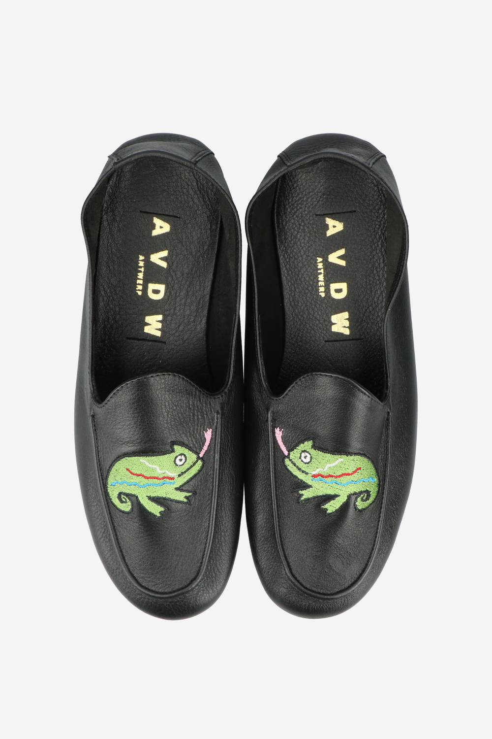 Gekko embroidered leather loafers