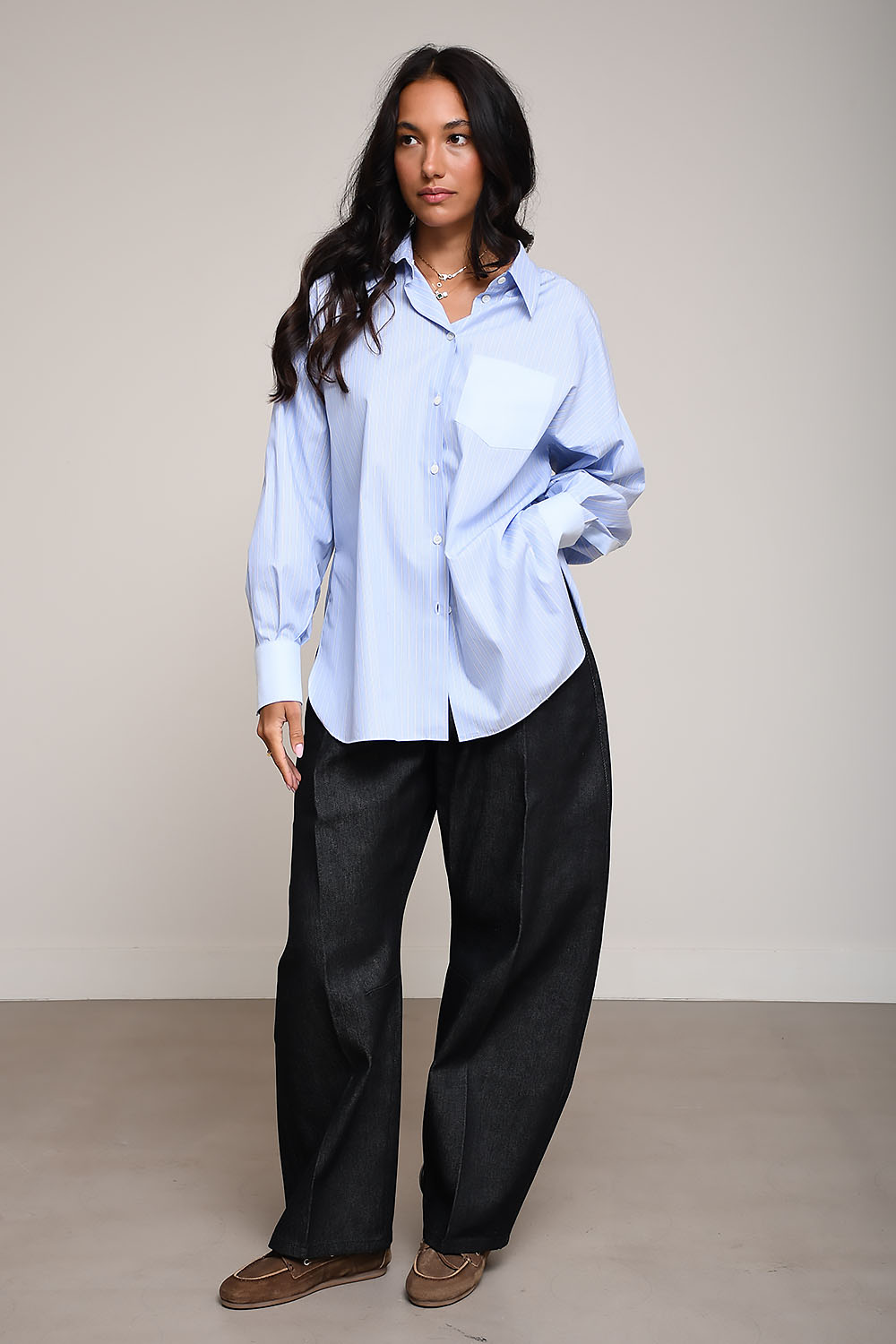 Academia - Giorgina striped cotton shirt