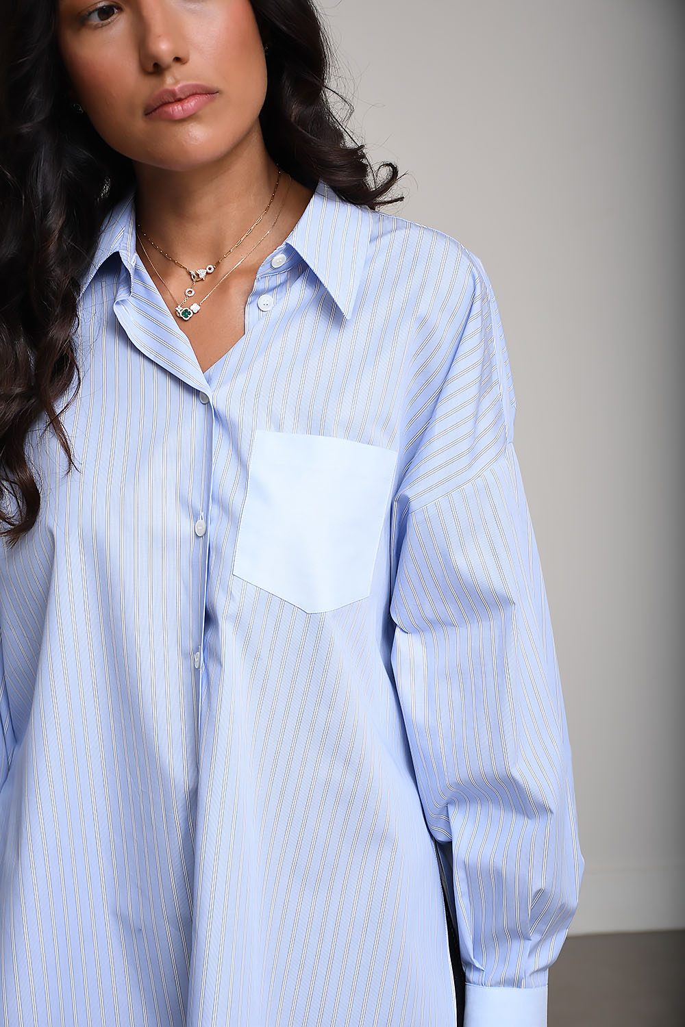 Giorgina striped cotton shirt