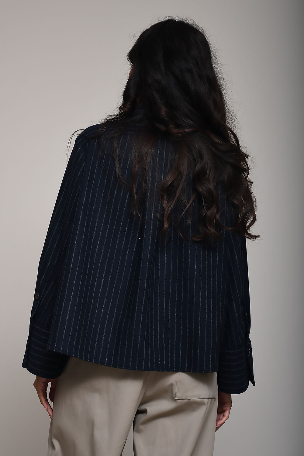 Lisette striped wool shirt