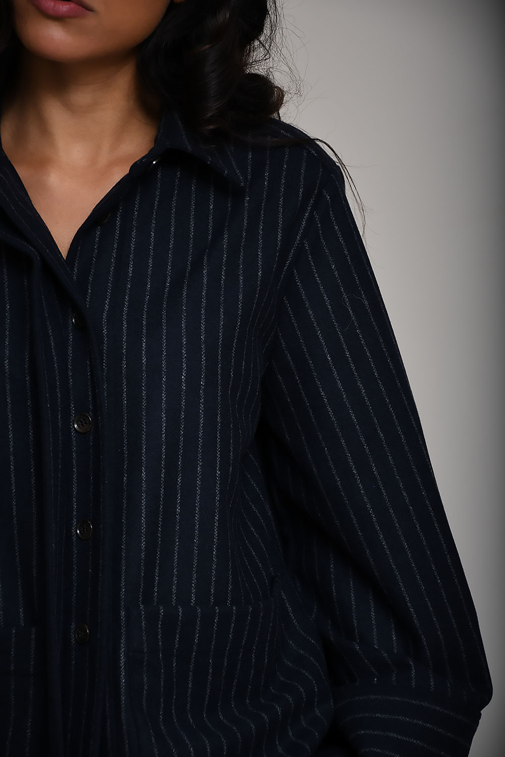 Lisette striped wool shirt