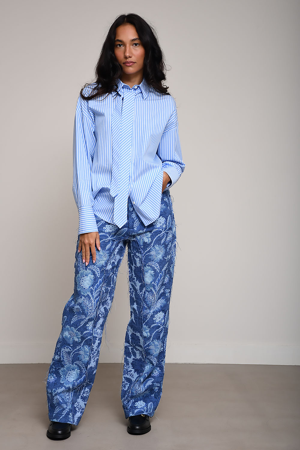 Academia - Marianne striped cotton shirt