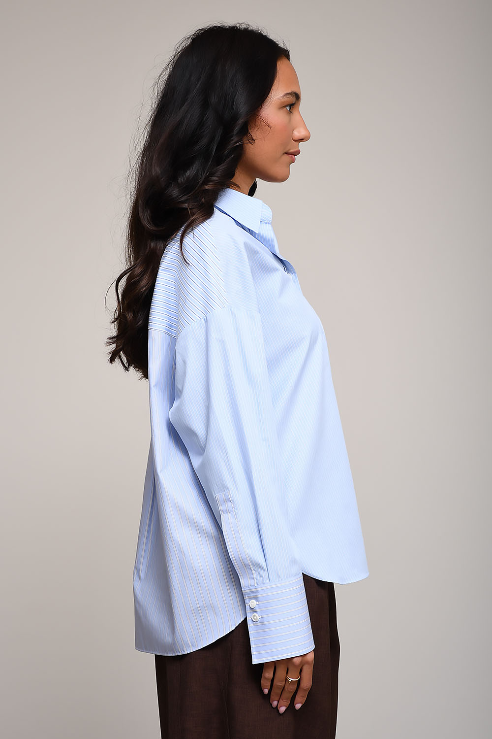 Academia - Marie striped cotton shirt