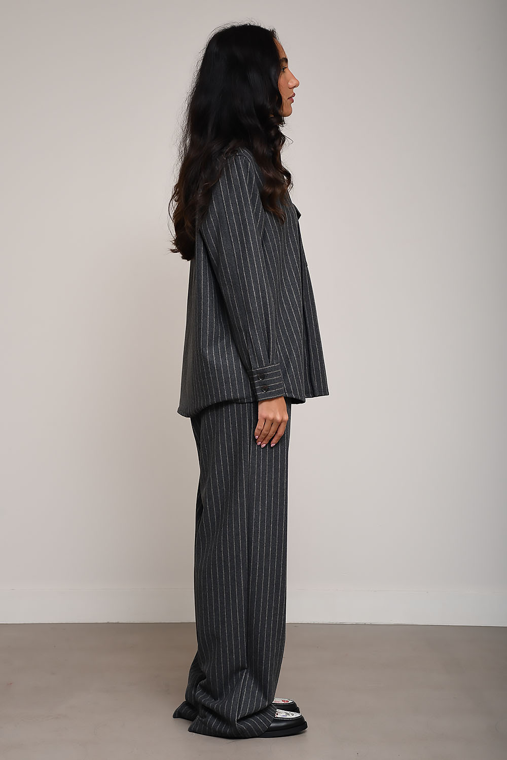 Academia - Colly striped wool shirt