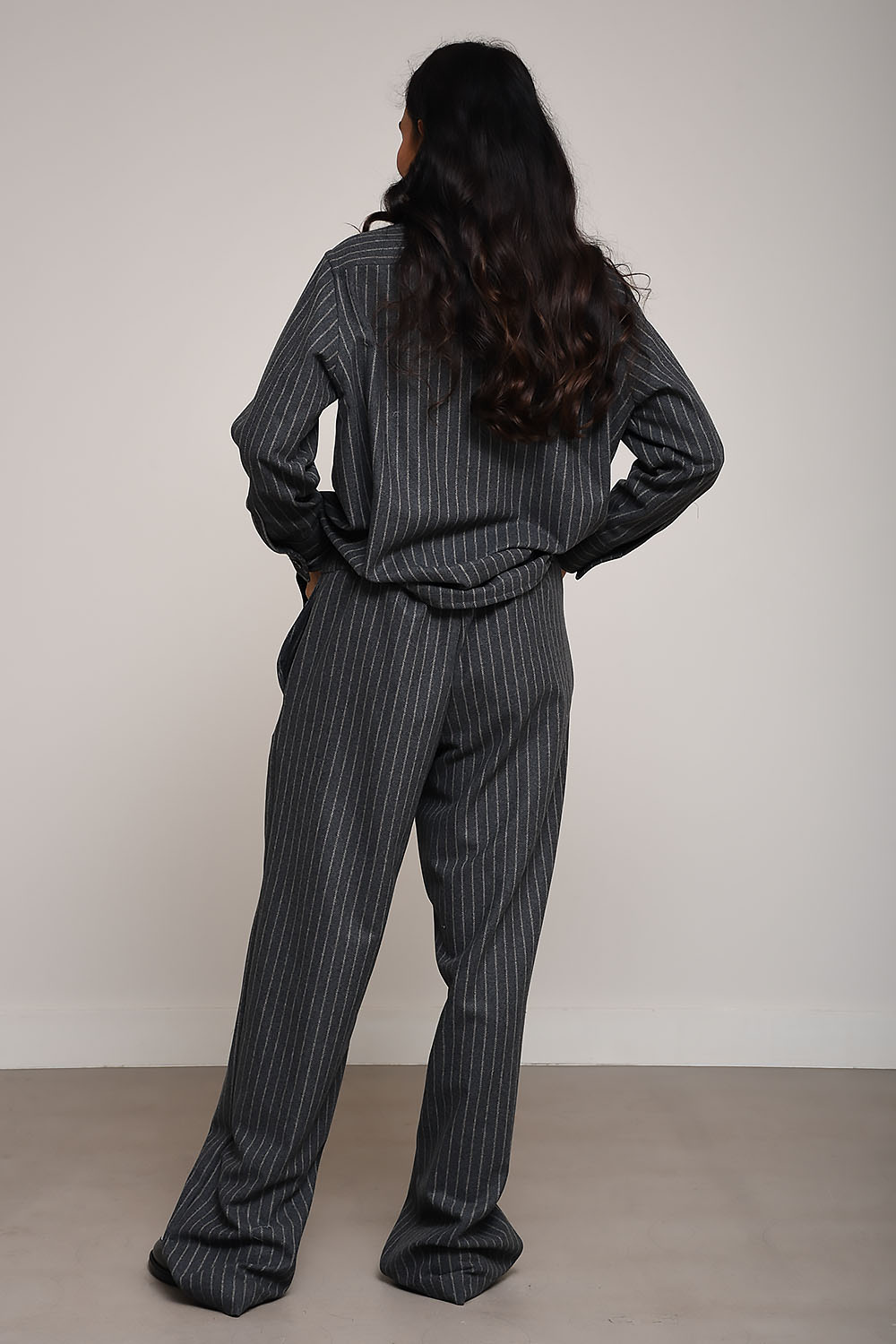 Colly striped wool shirt