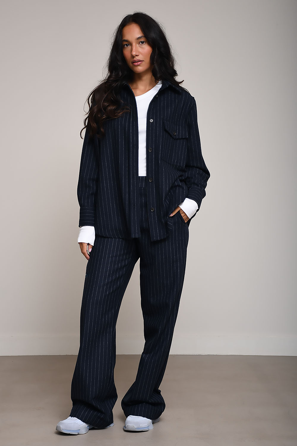 Colly striped wool shirt