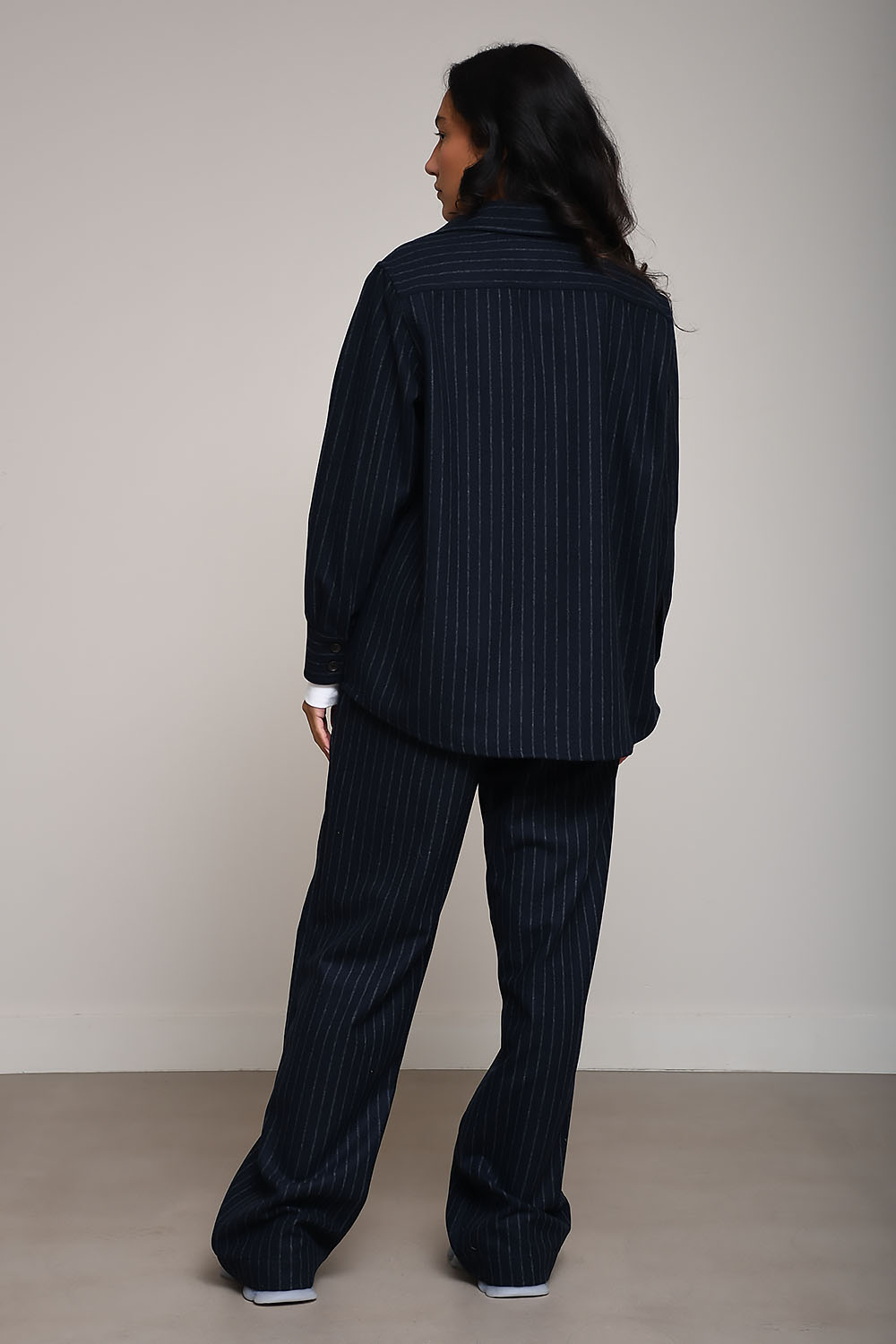 Colly striped wool shirt