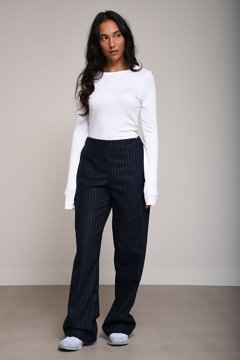 Academia - Sary striped wool pants