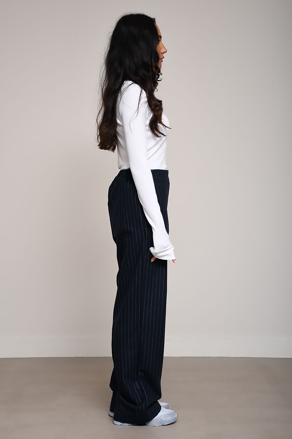 Academia - Sary striped wool pants