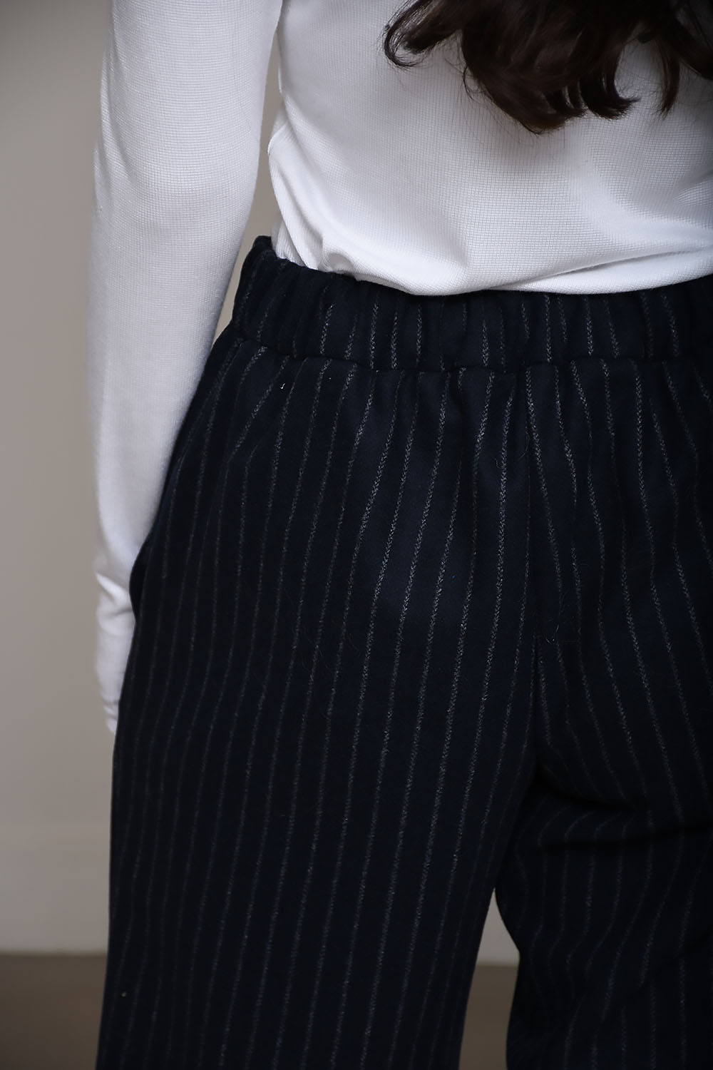 Sary striped wool pants