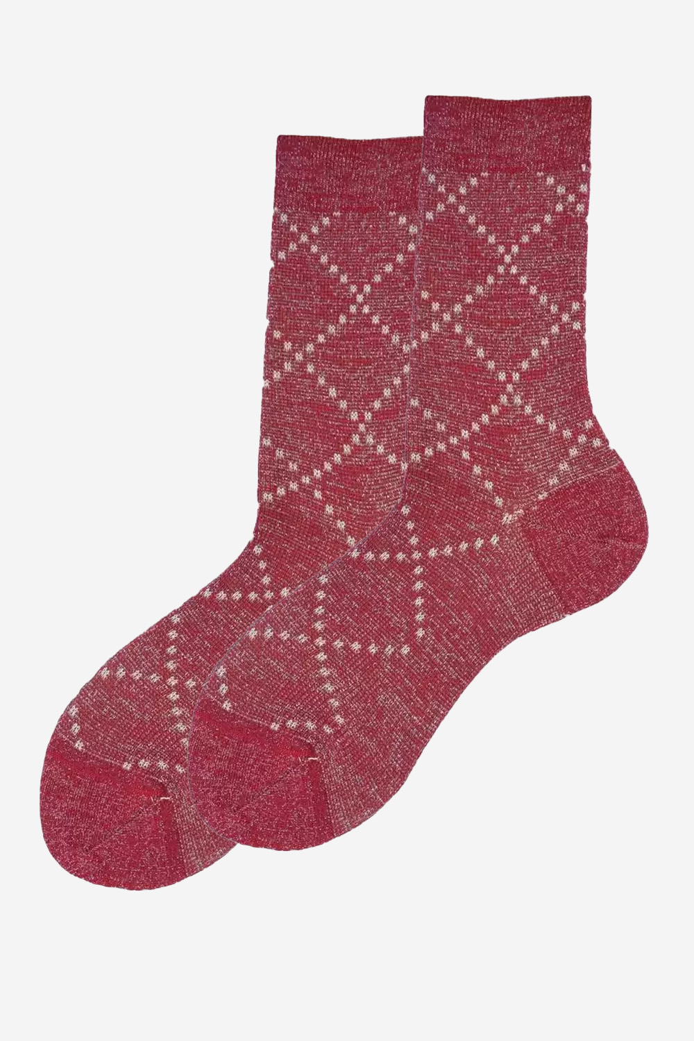 ALTO - Check cotton short socks