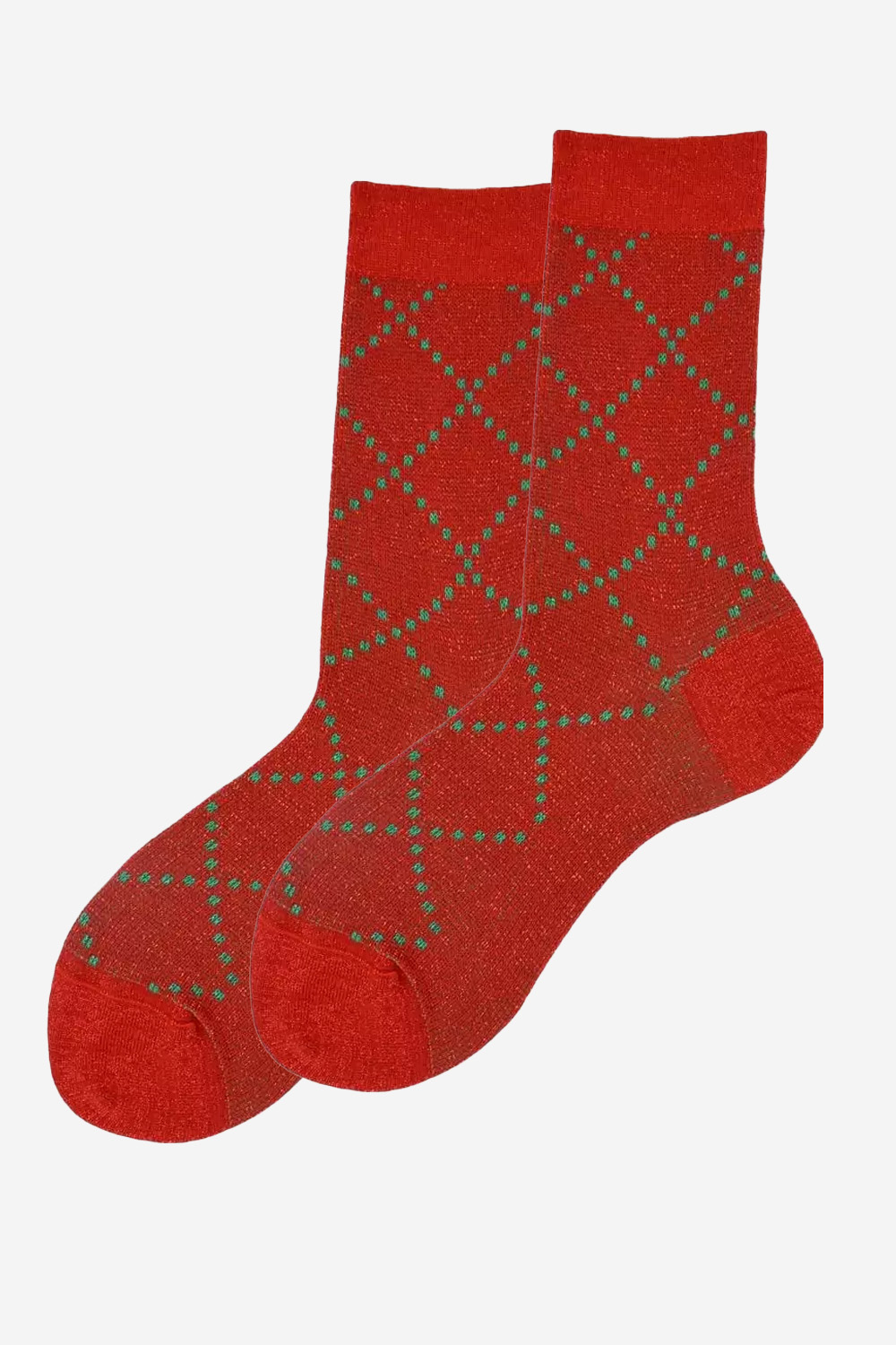 ALTO - Check cotton short socks