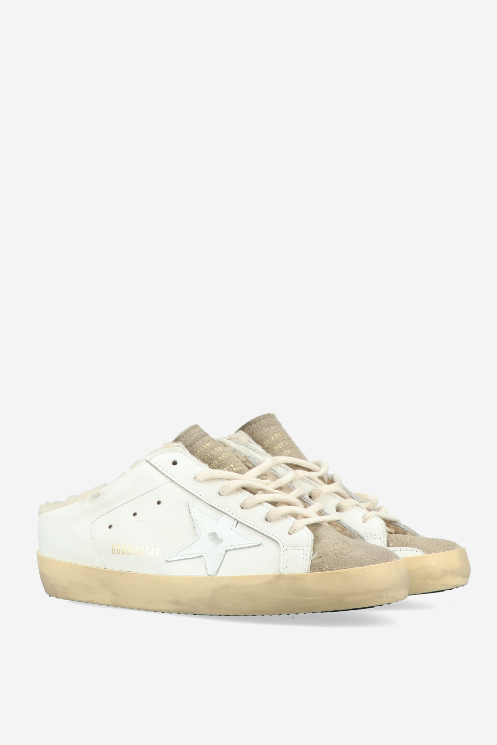 Super Star Sarbot leather shearling sneakers