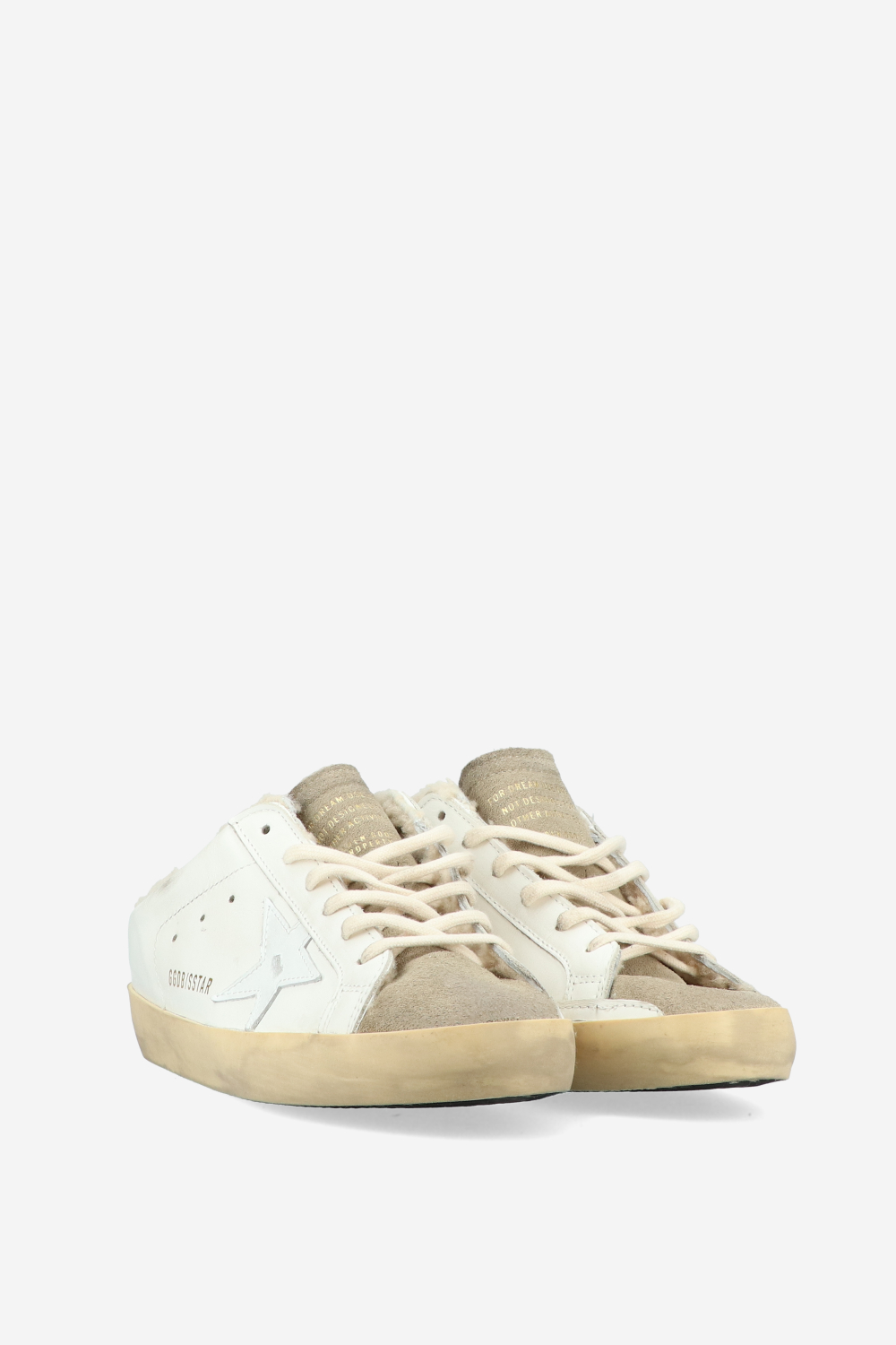 Super Star Sarbot leather shearling sneakers