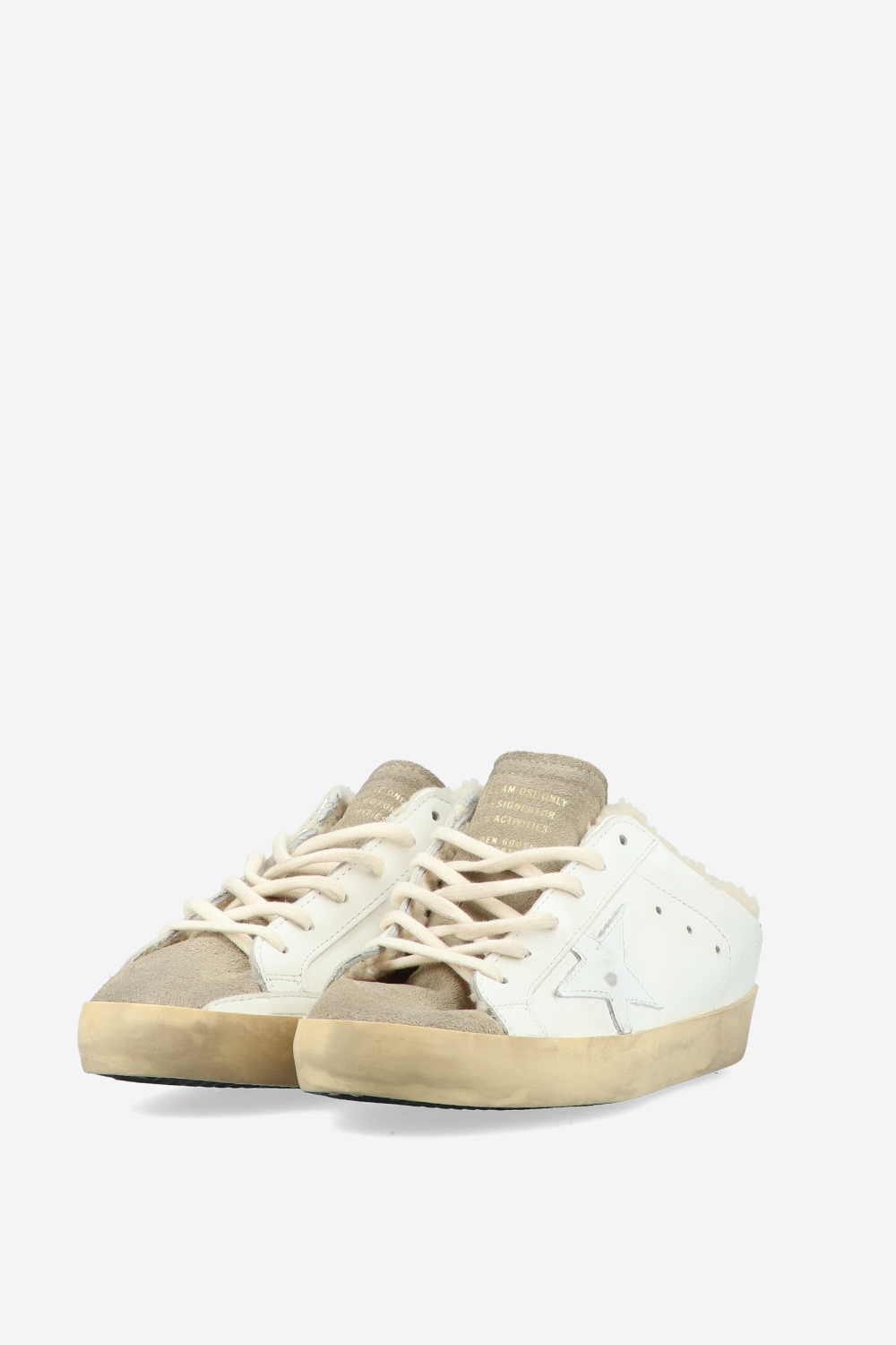 Super Star Sarbot leather shearling sneakers