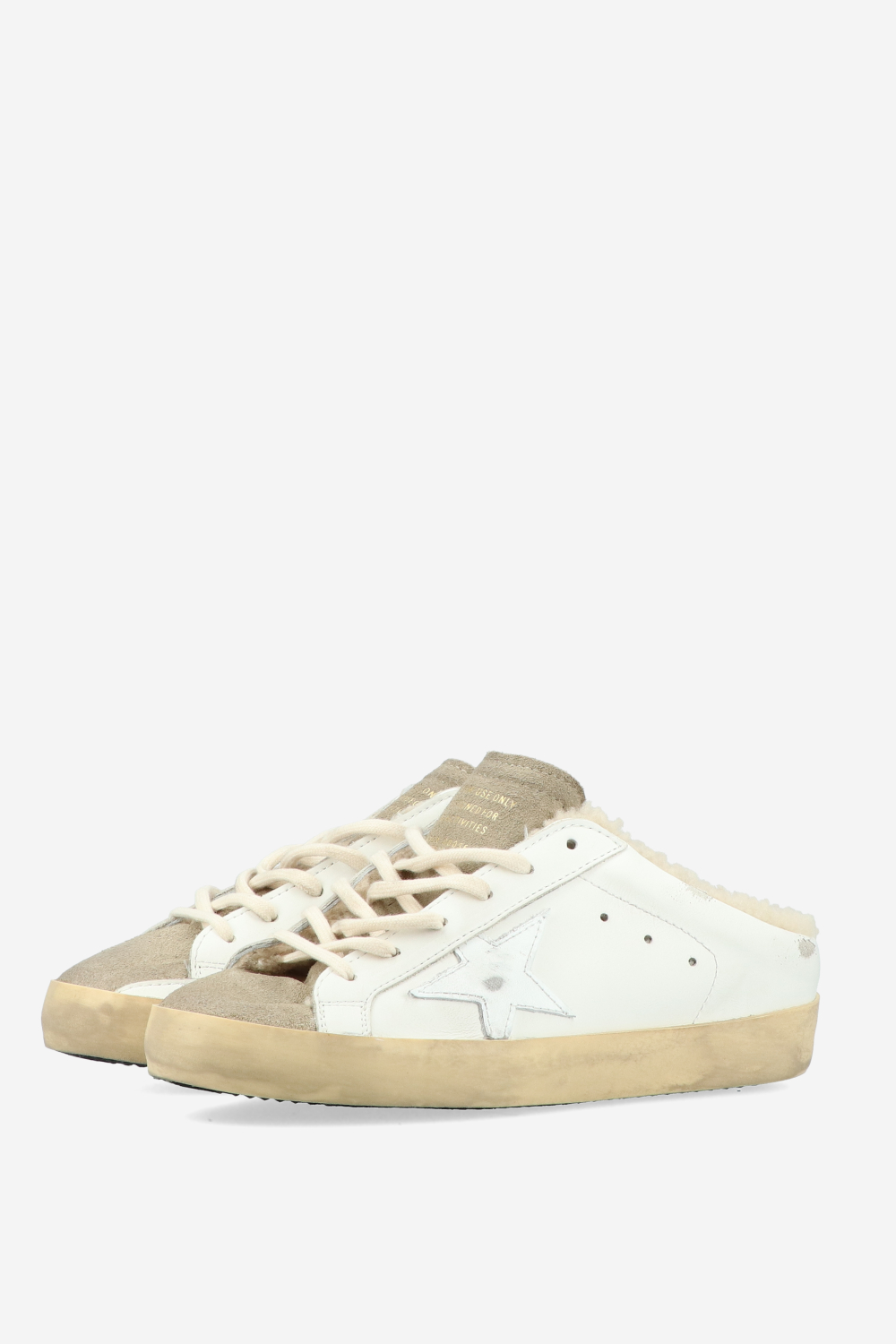 Super Star Sarbot leather shearling sneakers