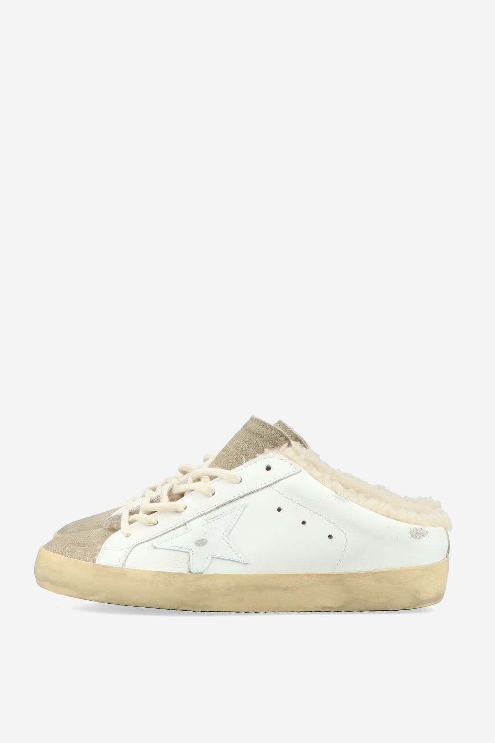 Super Star Sarbot leather shearling sneakers