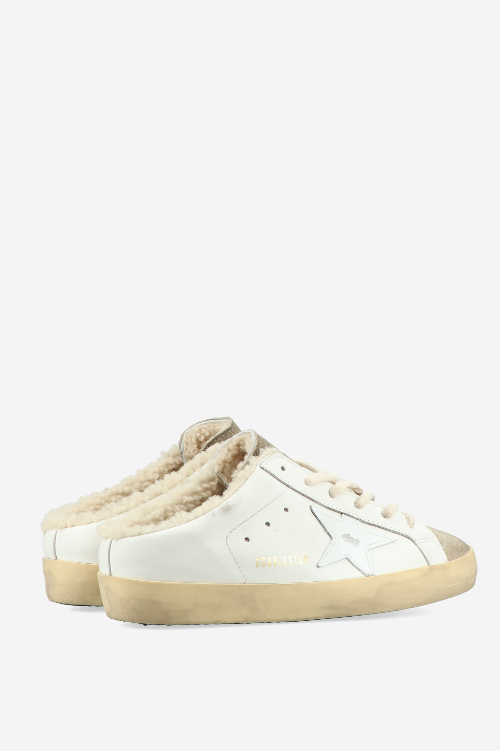 Super Star Sarbot leather shearling sneakers