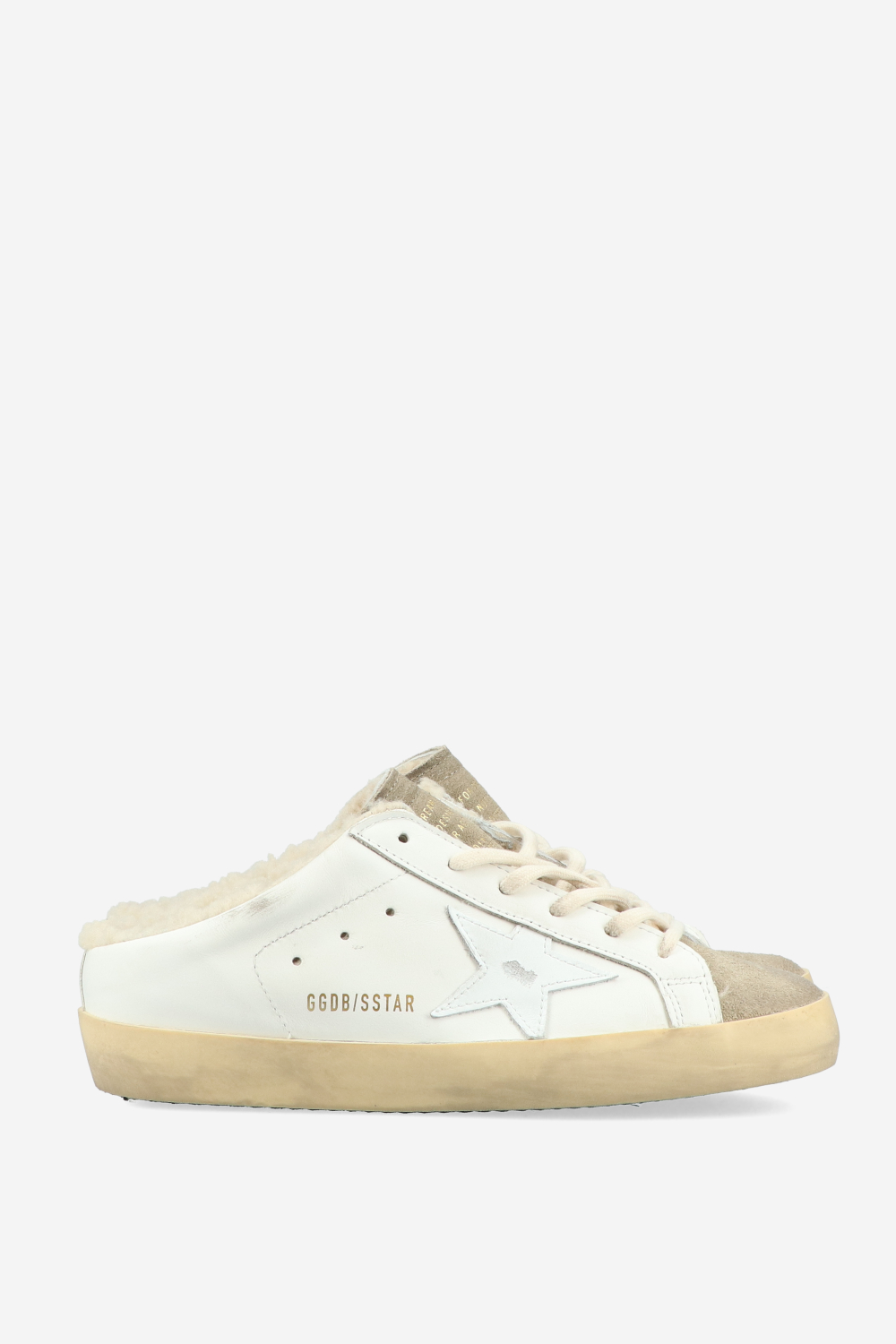 Super Star Sarbot leather shearling sneakers