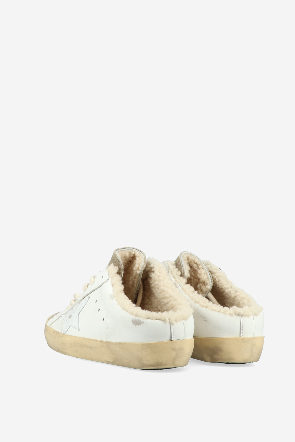Super Star Sarbot leather shearling sneakers