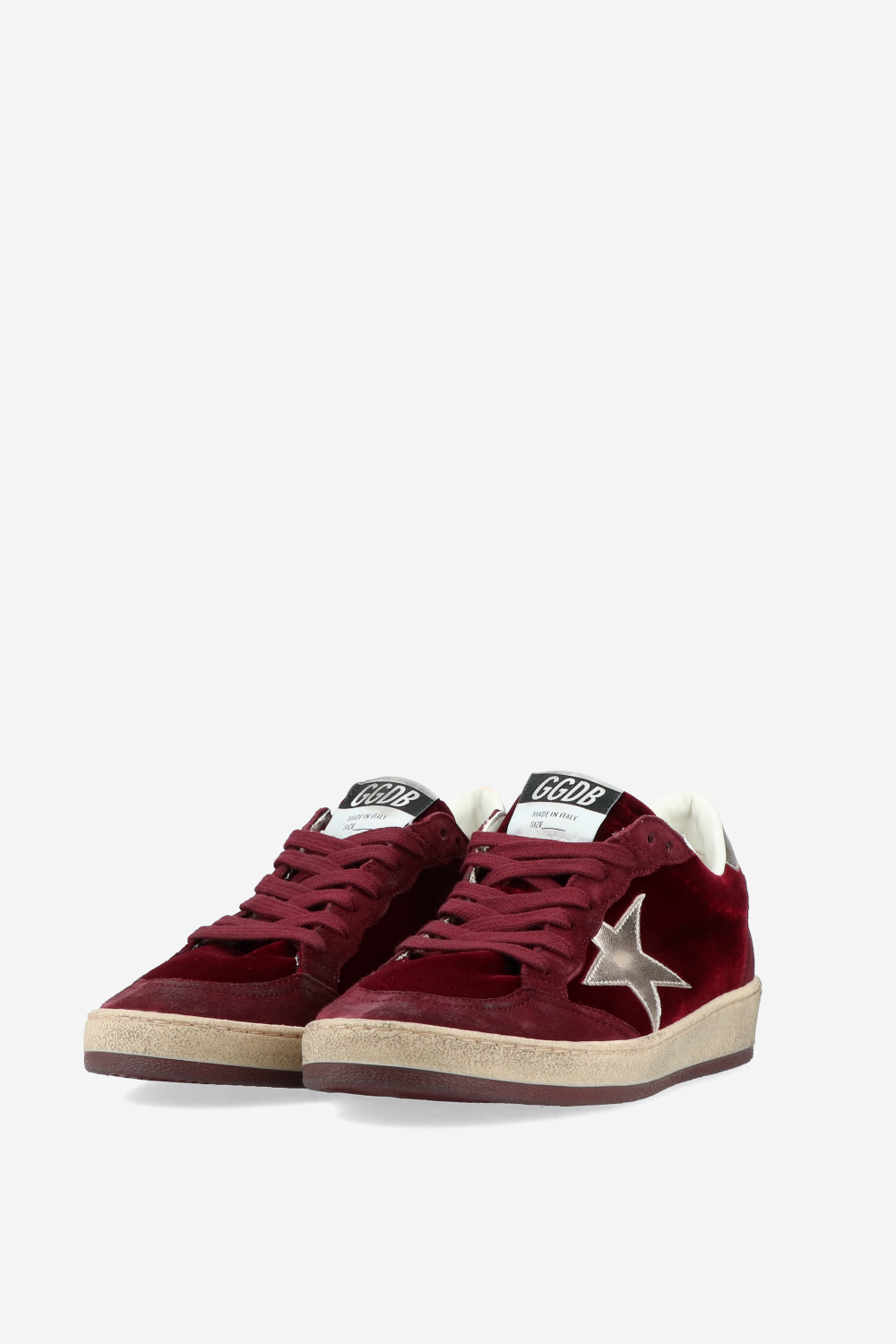 Ball Star velvet sneakers