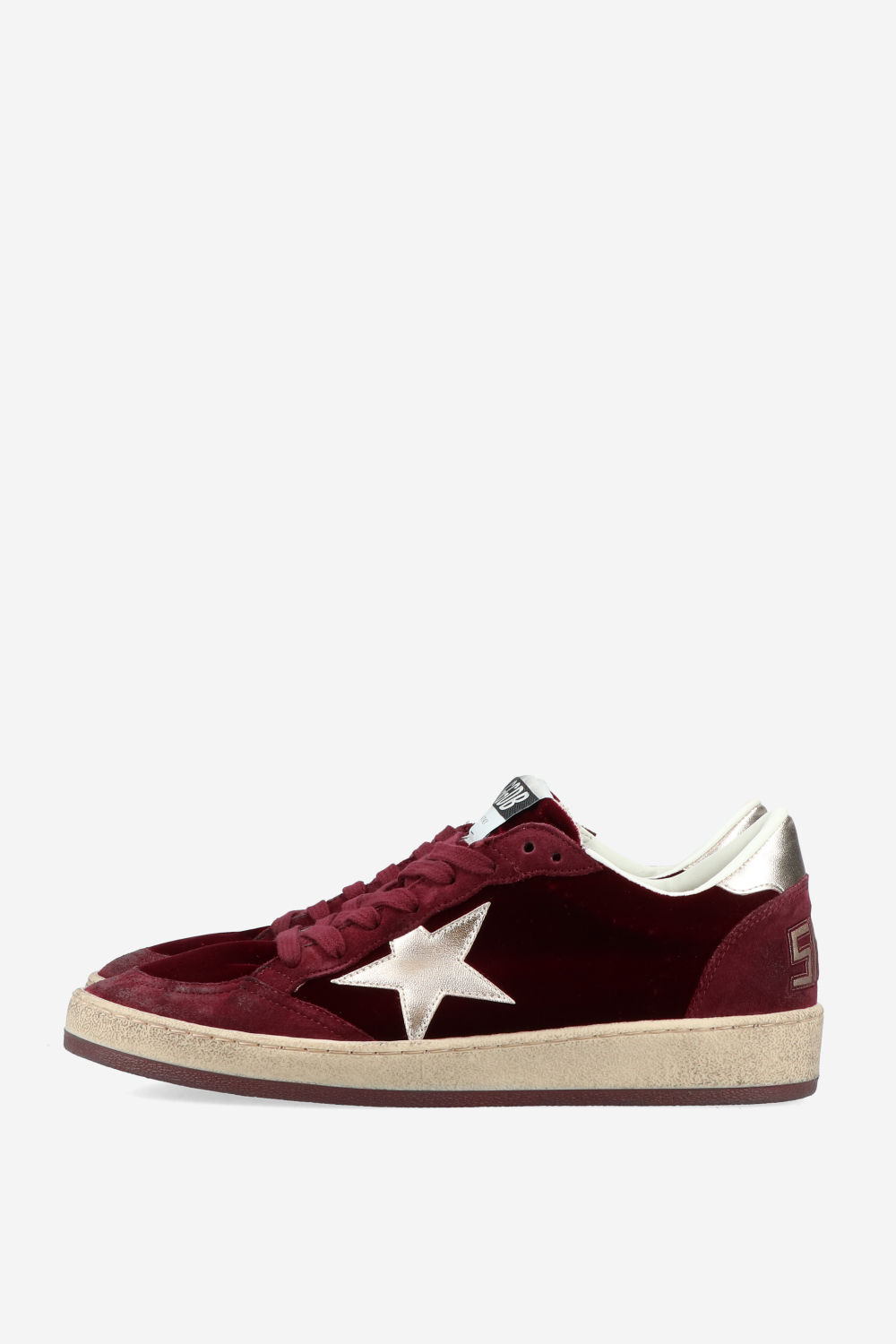 Ball Star velvet sneakers