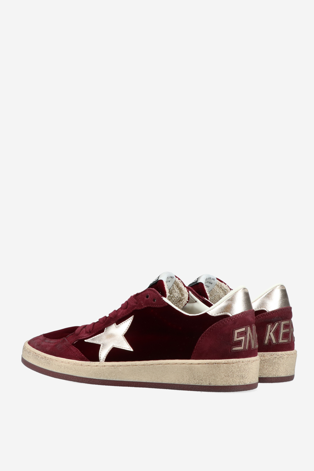 Ball Star velvet sneakers