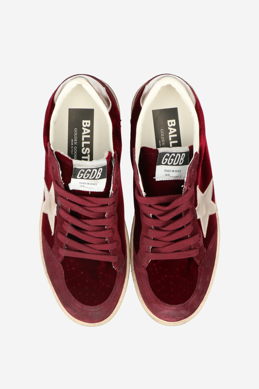 Ball Star velvet sneakers