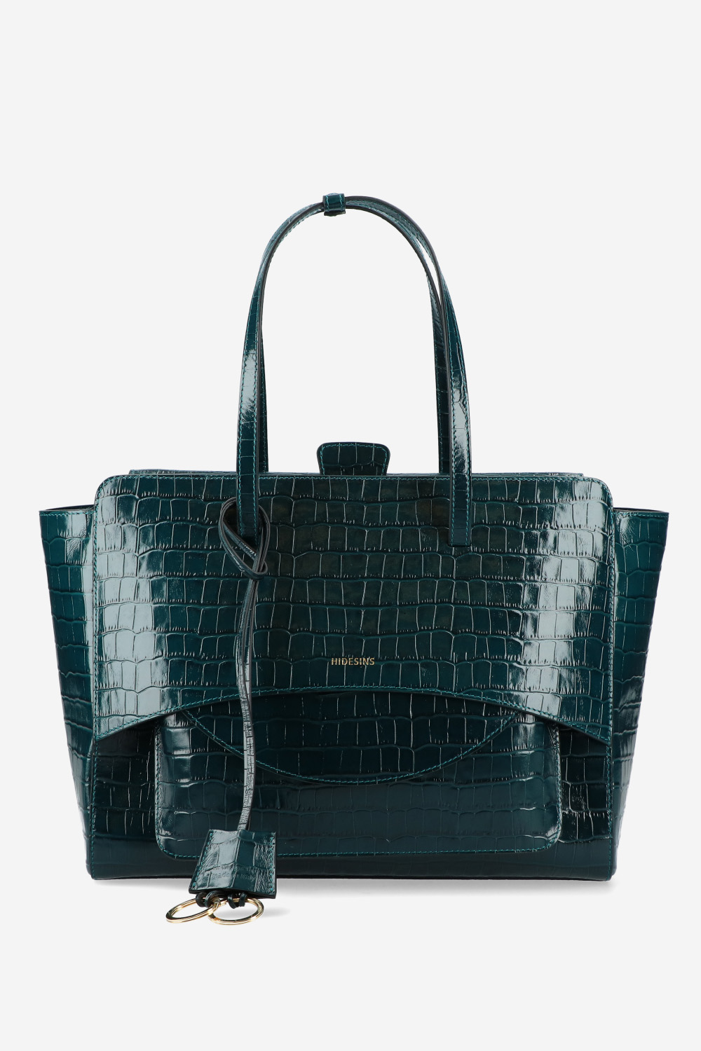 Hidesins - Flap L croco leather shoulder bag