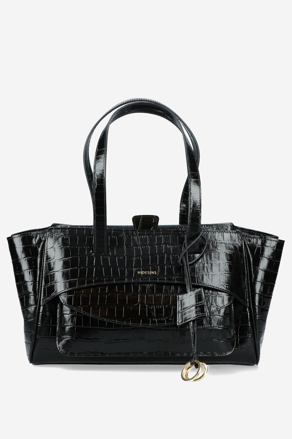 Hidesins - Basset croco leather shoulder bag