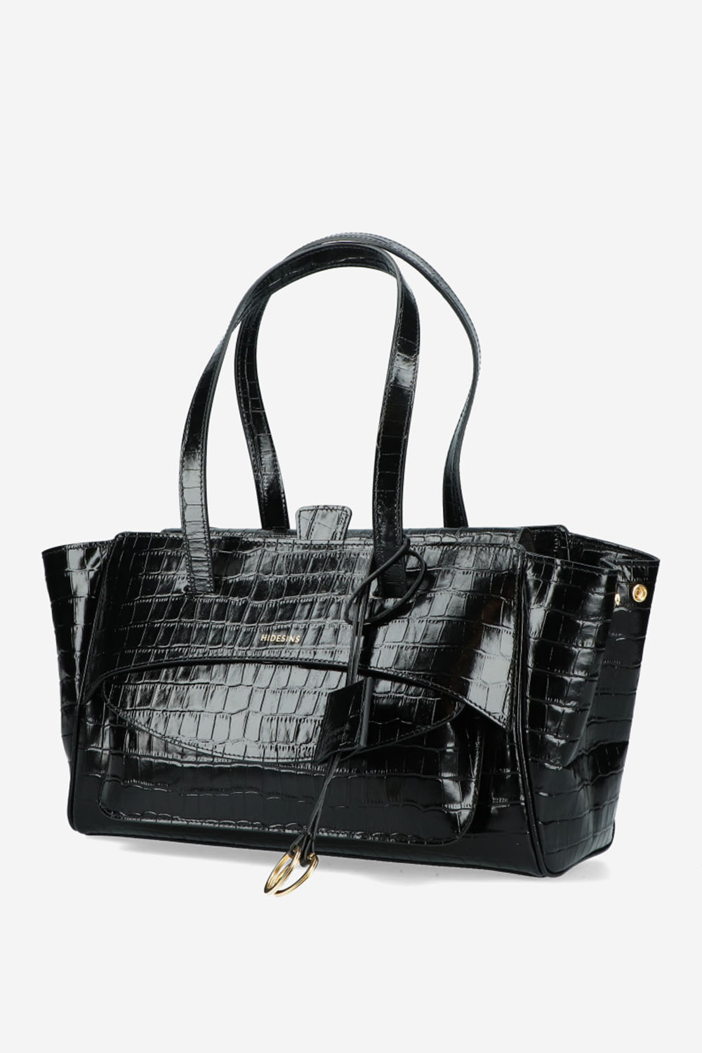 Hidesins - Basset croco leather shoulder bag