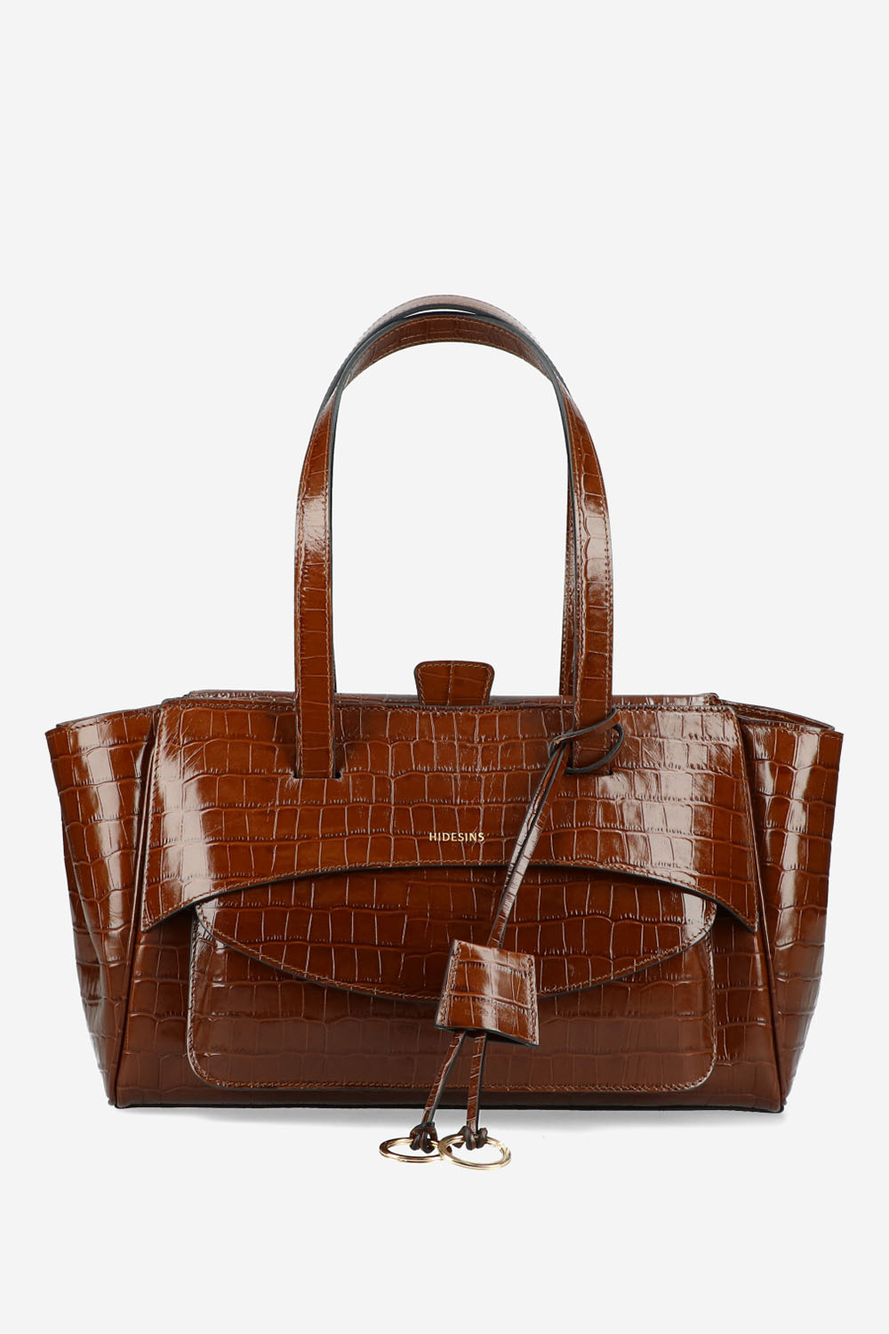 Hidesins - Basset croco leather shoulder bag