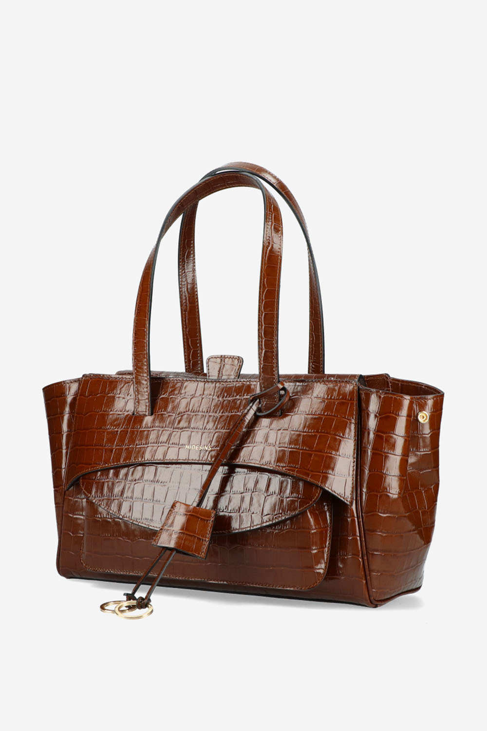 Hidesins - Basset croco leather shoulder bag