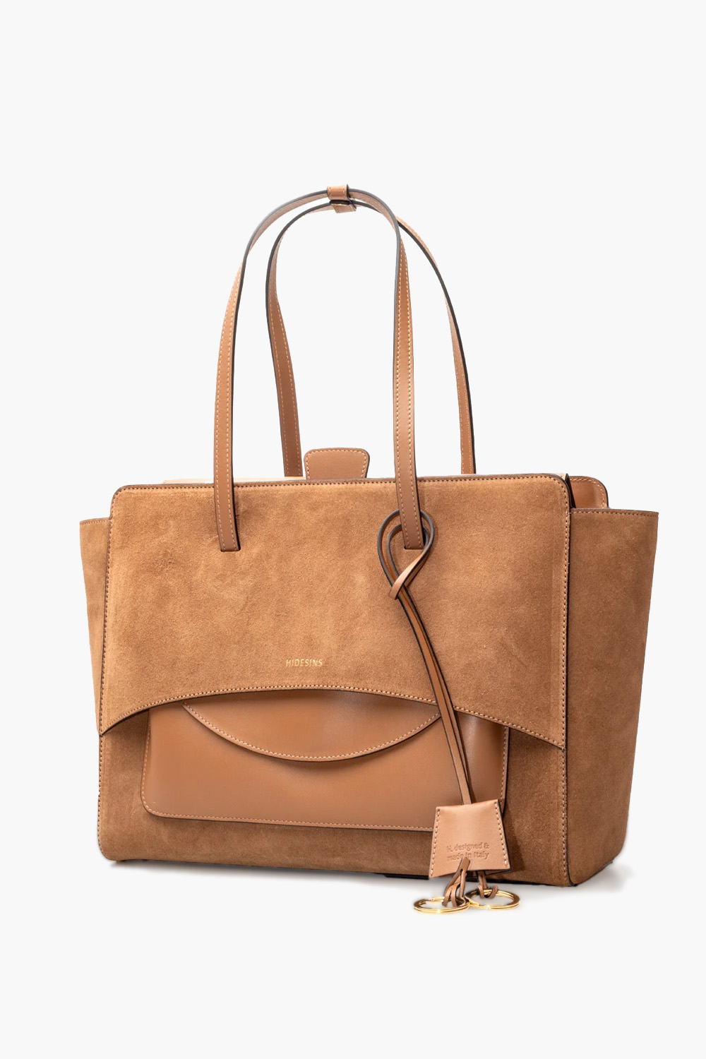 Hidesins - Flap L suede shoulder bag